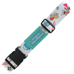 Japan Sanrio × Swimmer Suitcase Belt Luggage Strap - Characters White Retro