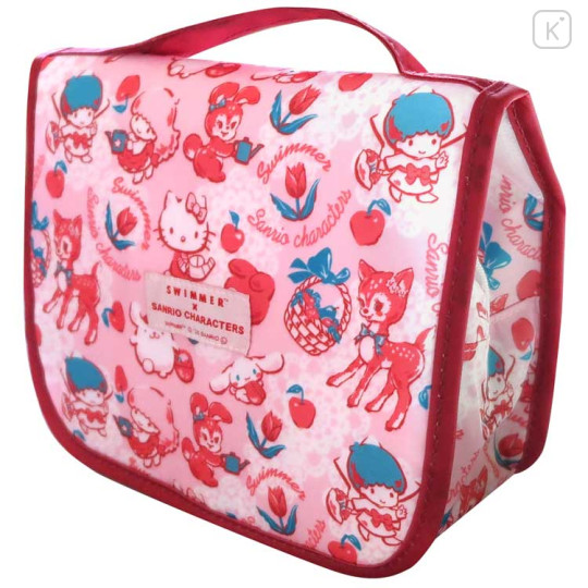 Japan Sanrio × Swimmer Hanging Pouch - Characters Pink - 1