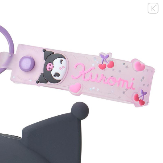 Japan Sanrio Original Mini Silicone Pouch Keychain - Kuromi : Bag Charm - 4