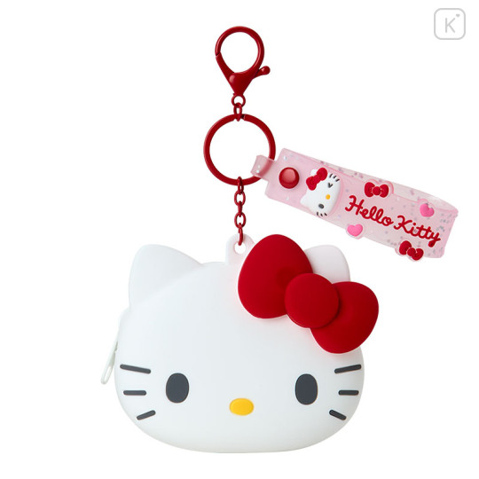 Japan Sanrio Original Mini Silicone Pouch Keychain - Hello Kitty : Bag Charm - 1