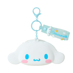 Japan Sanrio Original Mini Silicone Pouch Keychain - Cinnamoroll : Bag Charm