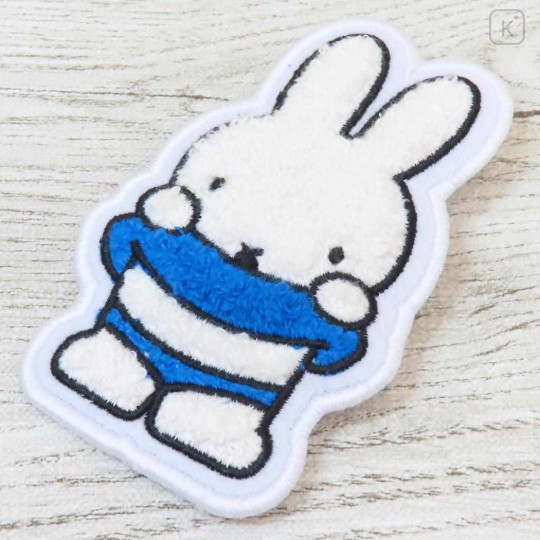 Japan Miffy Sagara Embroidery Badge - Miffy : 70th Anniversary Blue Dress - 3