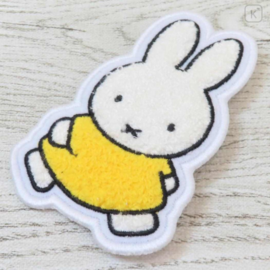 Japan Miffy Sagara Embroidery Badge - Miffy : 70th Anniversary Yellow Dress - 3