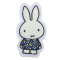 Japan Miffy Sagara Embroidery Badge - Miffy : 70th Anniversary Blue Dress Flower - 1