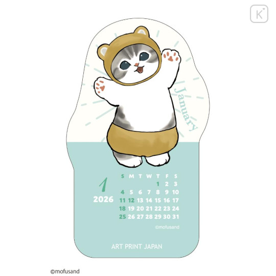 Japan Mofusand Mini Desk Calendar - 2026 - 2