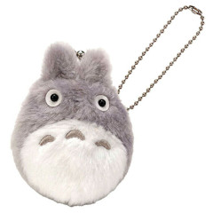 Japan Ghibli Mini Gamaguchi Mascot Coin Case & Ball Chain - My Neighbor Totoro : Grey