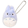 Japan Ghibli Mini Gamaguchi Mascot Coin Case & Ball Chain - My Neighbor Totoro : Light Blue - 1