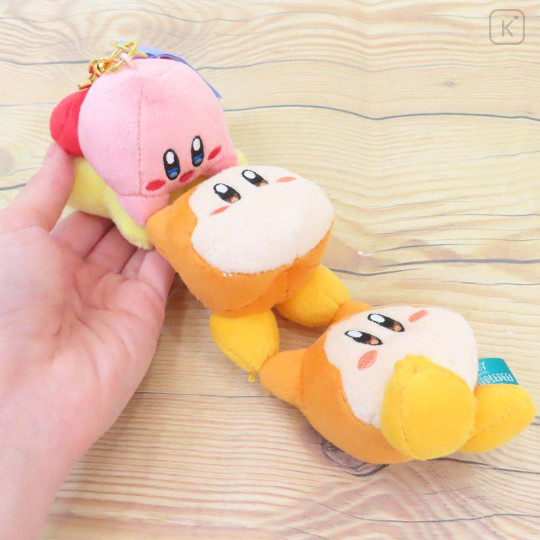 Japan Kirby Plush Mascot Keychain - Kirby & Waddle Dee : Riding - 3