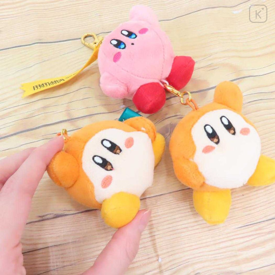 Japan Kirby Plush Mascot Keychain - Kirby & Waddle Dee : Exercise - 3