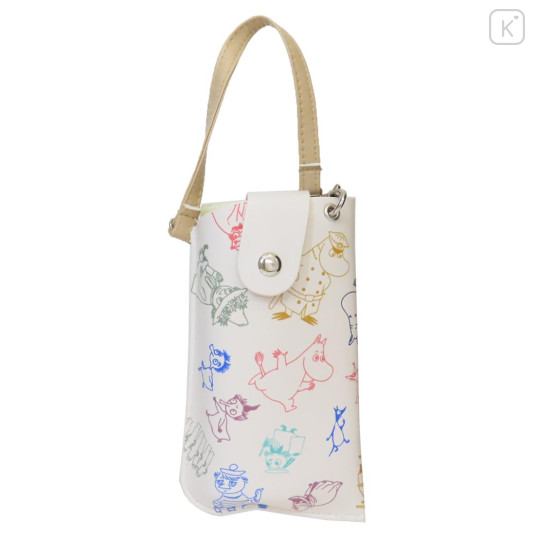 Japan Moomin Flat Glasses Case with Strap - Characters - 1