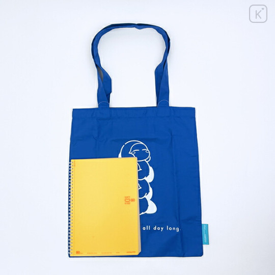 Japan Kirby Tote Bag - Kirby : Play With Waddle Dee Blue - 5