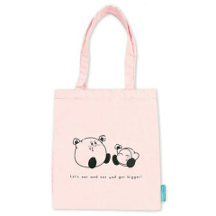 Japan Kirby Tote Bag - Kirby : Play With Waddle Dee Pink