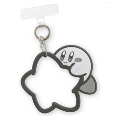 Japan Kirby Multi Ring Plus with Silicone Bracelet Phone Charm - Kirby : Star Black