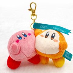 Japan Kirby Plush Mascot Keychain - Kirby : Play with Waddle Dee