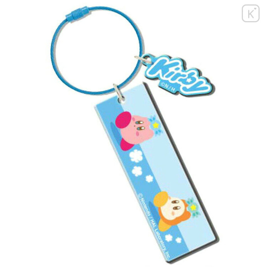 Japan Kirby Wire Key Ring Charm Keychain - Kirby & Waddle Dee : Blue - 1