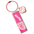 Japan Kirby Wire Key Ring Charm Keychain - Kirby : Inhale Pink - 1