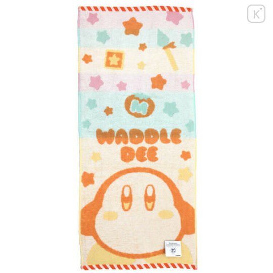 Japan Kirby Jacquard Face Towel - Waddle Dee : Star - 1