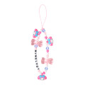 Japan Sanrio Original Bead Strap with Mascot - My Melody : Ribbon - 1