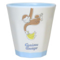 Japan Curious George Melamine Tumbler - Fun Light Blue - 1