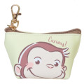 Japan Curious George Triangular Mini Pouch - Smile Light Yellow - 1
