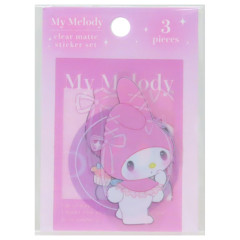 Japan Sanrio Vinyl Sticker Set - My Melody : Matte Ribbon