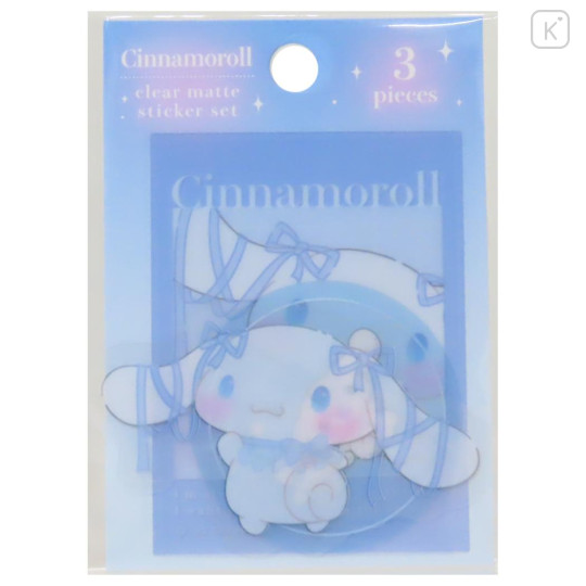 Japan Sanrio Vinyl Sticker Set - Cinnamoroll : Matte Ribbon - 1