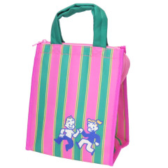 Japan Osamu Goods Insulated Cooler Lunch Bag - Pink Green