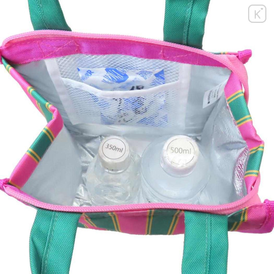 Japan Osamu Goods Insulated Cooler Lunch Bag - Pink Green - 3