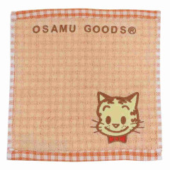 Japan Osamu Goods Mini Towel Jacquard Handkerchief - Gingham Cat