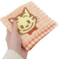 Japan Osamu Goods Mini Towel Jacquard Handkerchief - Gingham Cat - 3