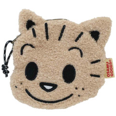 Japan Osamu Goods Mascot Cosmetic Pouch - Face Cat