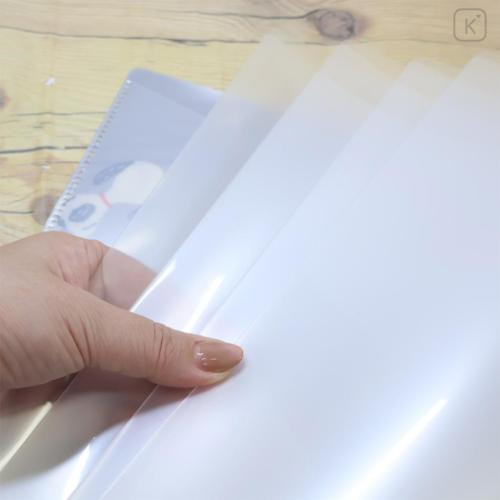 Japan Peanuts 10 Pockets A4 Clear Holder - Snoopy & Woodstock : Monotone - 4