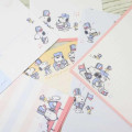 Japan Peanuts Volume Up Letter Envelope Set - Snoopy & Woodstock : Marching Team - 4