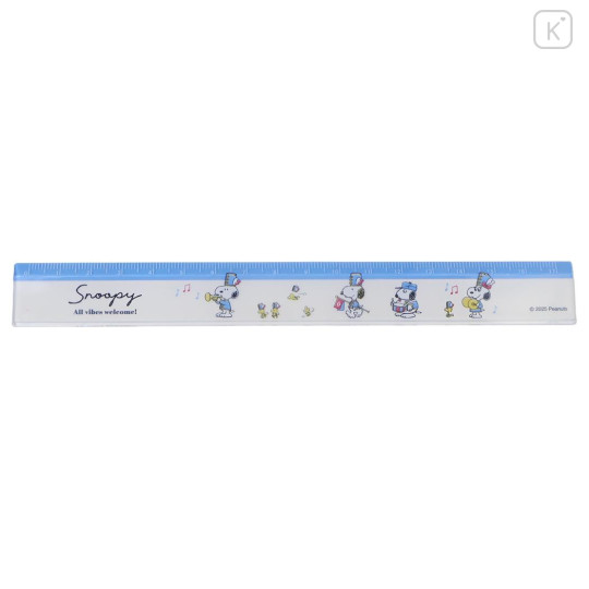 Japan Peanuts 17cm Ruler - Snoopy : Marching Team - 1