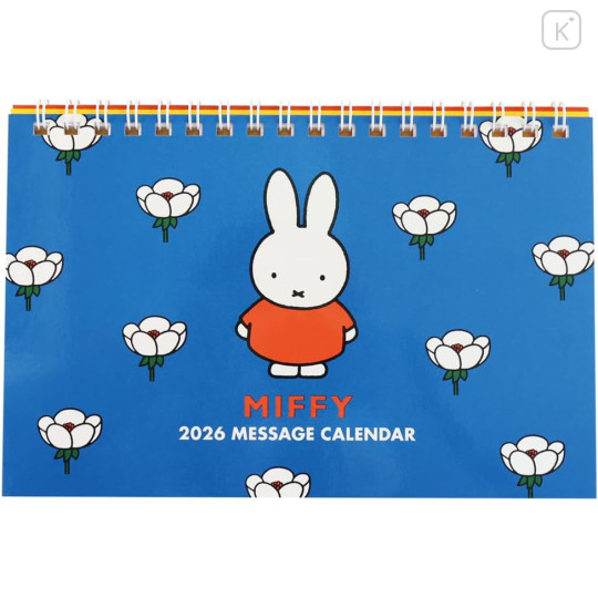 Japan Miffy Desk Calendar - Miffy : Blue Flower 2026 - 1