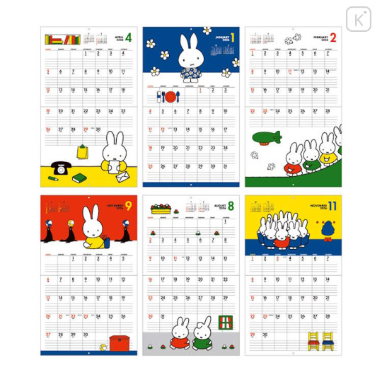 Japan Miffy Wall Calendar - Miffy : Storyboard Red 2026 - 2