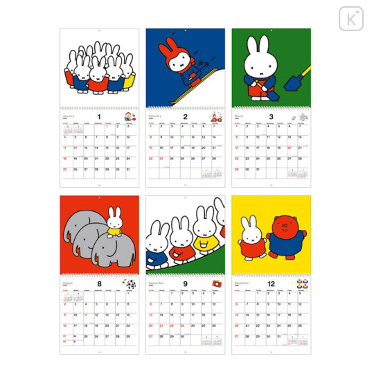 Japan Miffy Wall Calendar - Miffy : Strawberry Red 2026 - 2