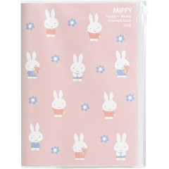 Japan Miffy A5 Planner Monthly Schedule Book - Miffy : Flower 2026