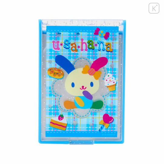 Japan Sanrio Folding Mirror - Usahana : Blue - 1