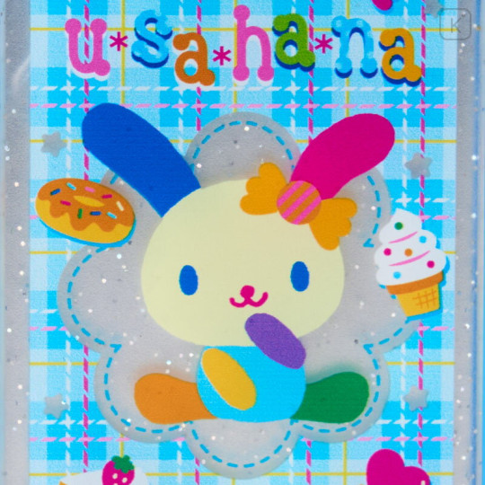 Japan Sanrio Folding Mirror - Usahana : Blue - 2