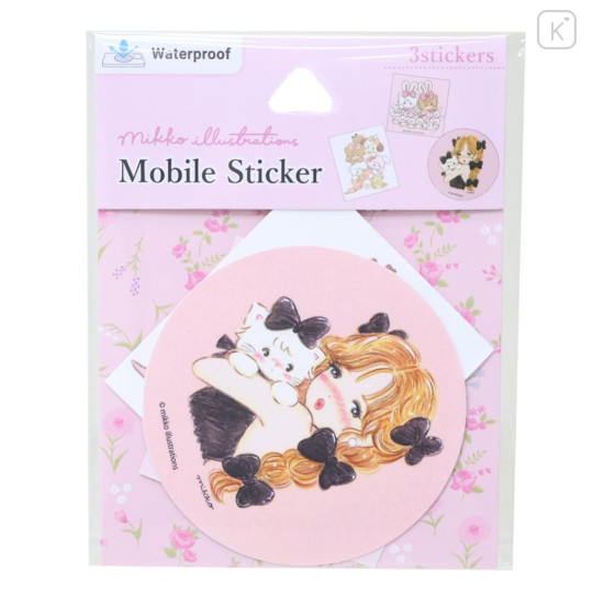 Japan Mikko Illustrations Waterproof Mobile Sticker Pack - Characters - 1