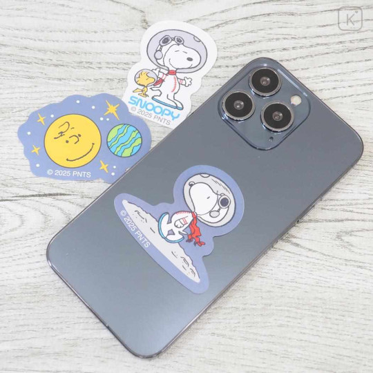 Japan Peanuts Luminous Moblie Sticker Set - Snoopy : Astronaut Glow in the Dark - 2