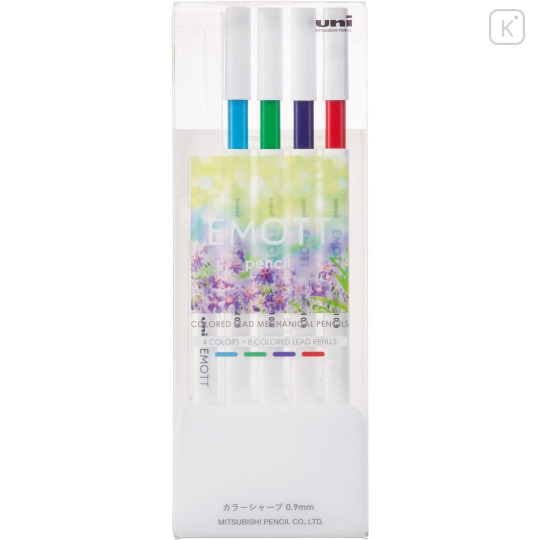 Japan Uni Emott Color Mechanical Pencil Set - No.1 Refresh Colors - 1