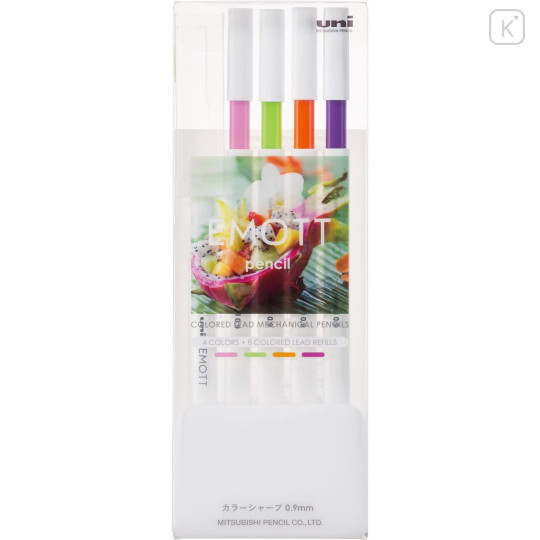 Japan Uni Emott Color Mechanical Pencil Set - No.2 Tropical Colors - 1
