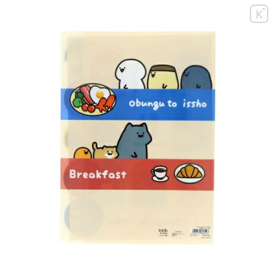 Japan Obungu to Issho 5 Pockets A4 Index File Holder - Western Food - 2