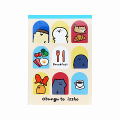 Japan Obungu to Issho A6 Notepad - Western Food
