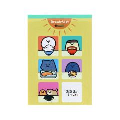 Japan Obungu to Issho A6 Notepad - Japanese Food