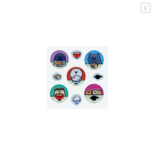 Japan Obungu to Issho Puffy Sticker - Japanese Food - 3