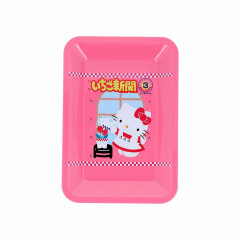 Japan Sanrio Accessory Tray - Hello Kitty : Strawberry Newspaper 50th Anniversary Heisei Retro Y2K Pink