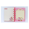 Japan Sanrio 6 Hole Sticker Binder - Hello Kitty & Hello Mimmy : Strawberry Newspaper 50th Anniversary - 4